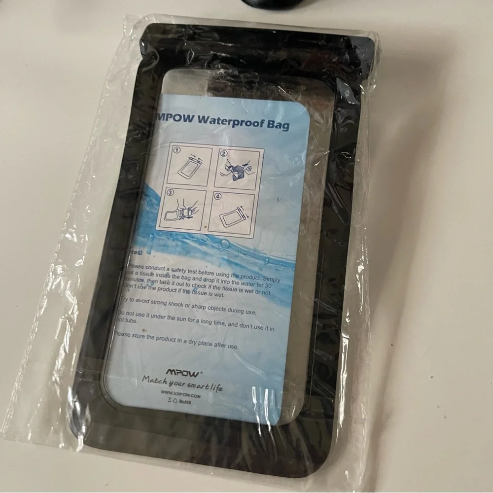 3/$15 MPOW Waterproof Bag with Lanyard Black